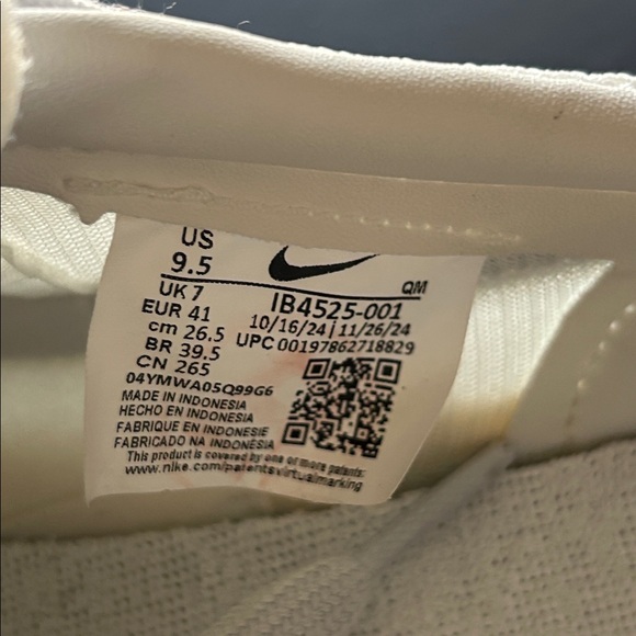 Nike ladies White Kill Shot Sneakers Size 9.5 - Picture 6 of 8